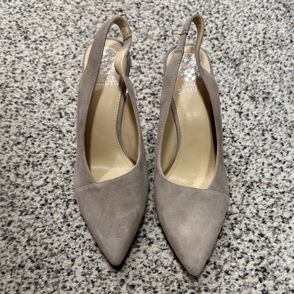 Vince Camuto Suede Slingback Heels